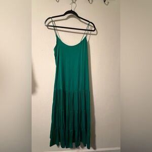 Oysho Green Silky Strap Dress Size Small